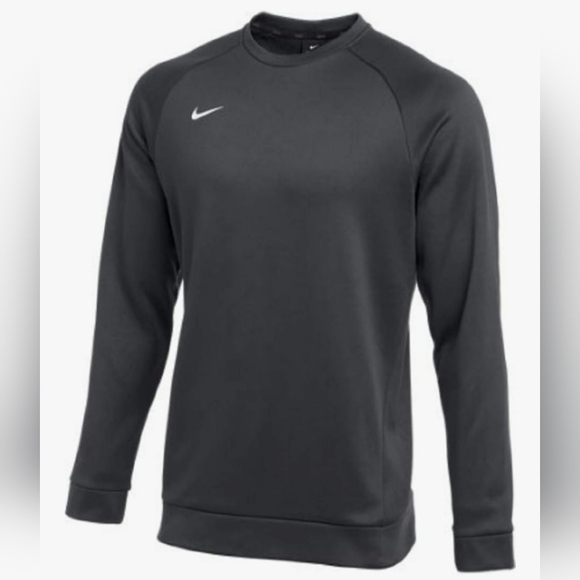 Nike MEN'S THERMA CREW (ANTHRACITE/WHITE, Medium) - Picture 1 of 5
